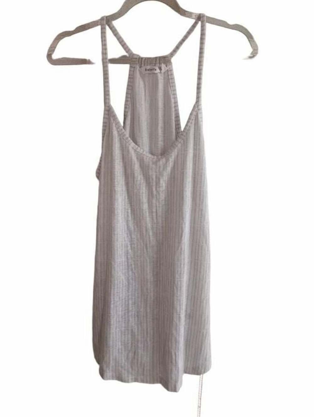 Athleta Striped Modal Polyester Racerback Tank Top Size S
